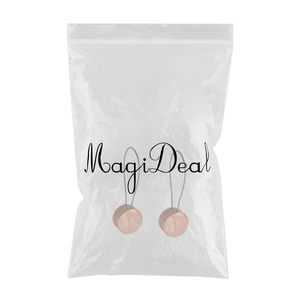 2Pieces Magnetic Curtain Tiebacks Tie Backs Buckle Clips Holdbacks Rose Gold