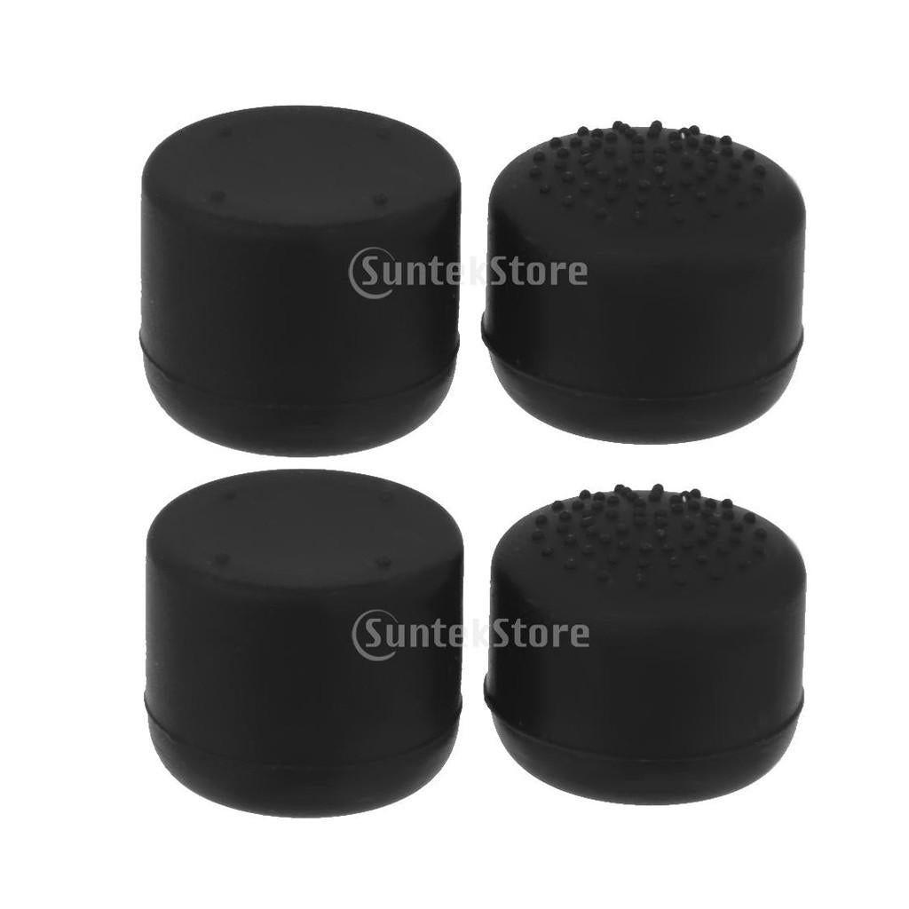 2 Pair Joystick Thumbstick Caps for Sony PlayStation 4 PS4 Controller -Black