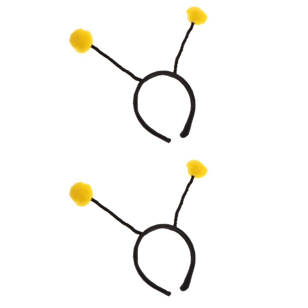 2xGirl Kids Insect Bumlebee Ant Ladybug Alien Headband Party Costume Yellow