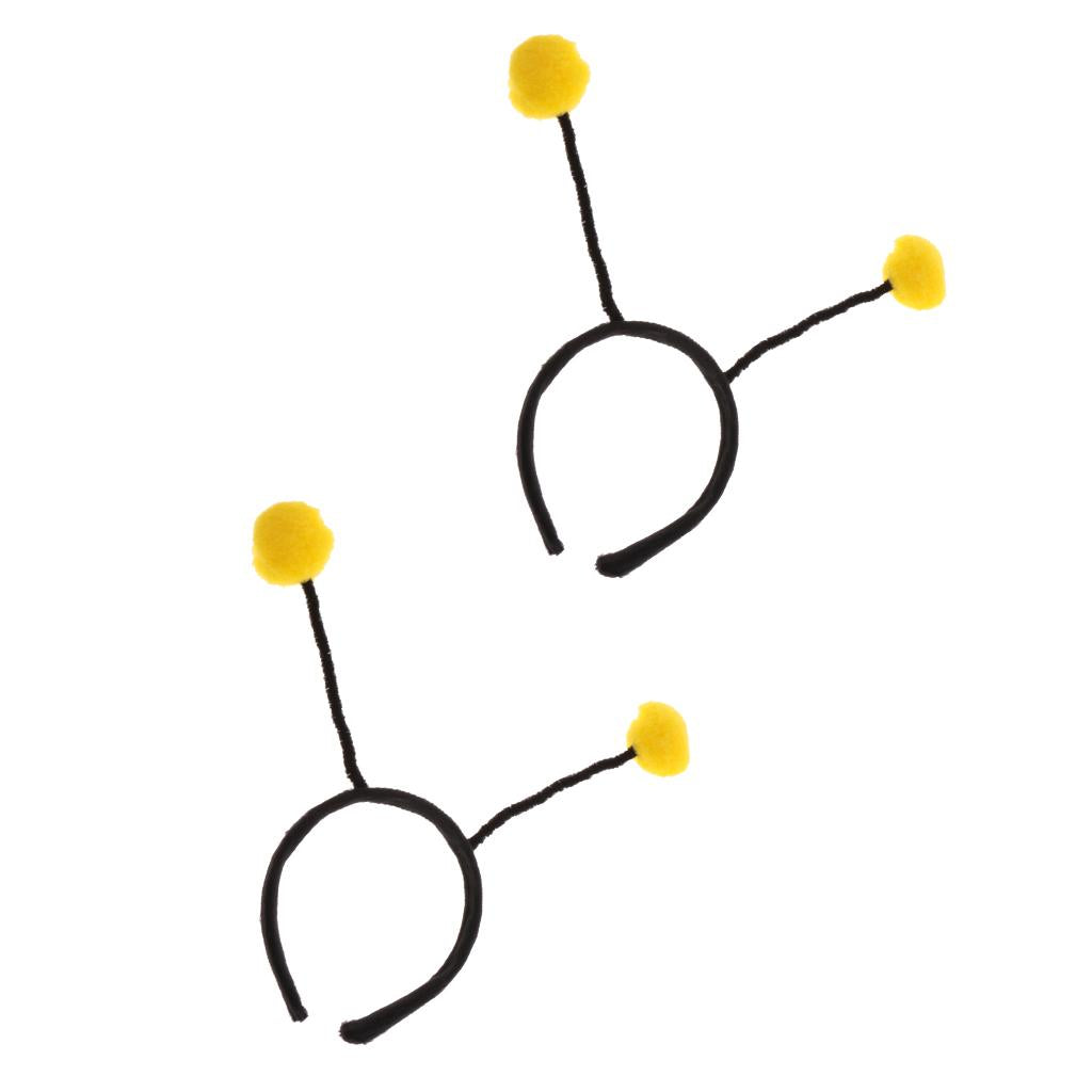2xGirl Kids Insect Bumlebee Ant Ladybug Alien Headband Party Costume Yellow