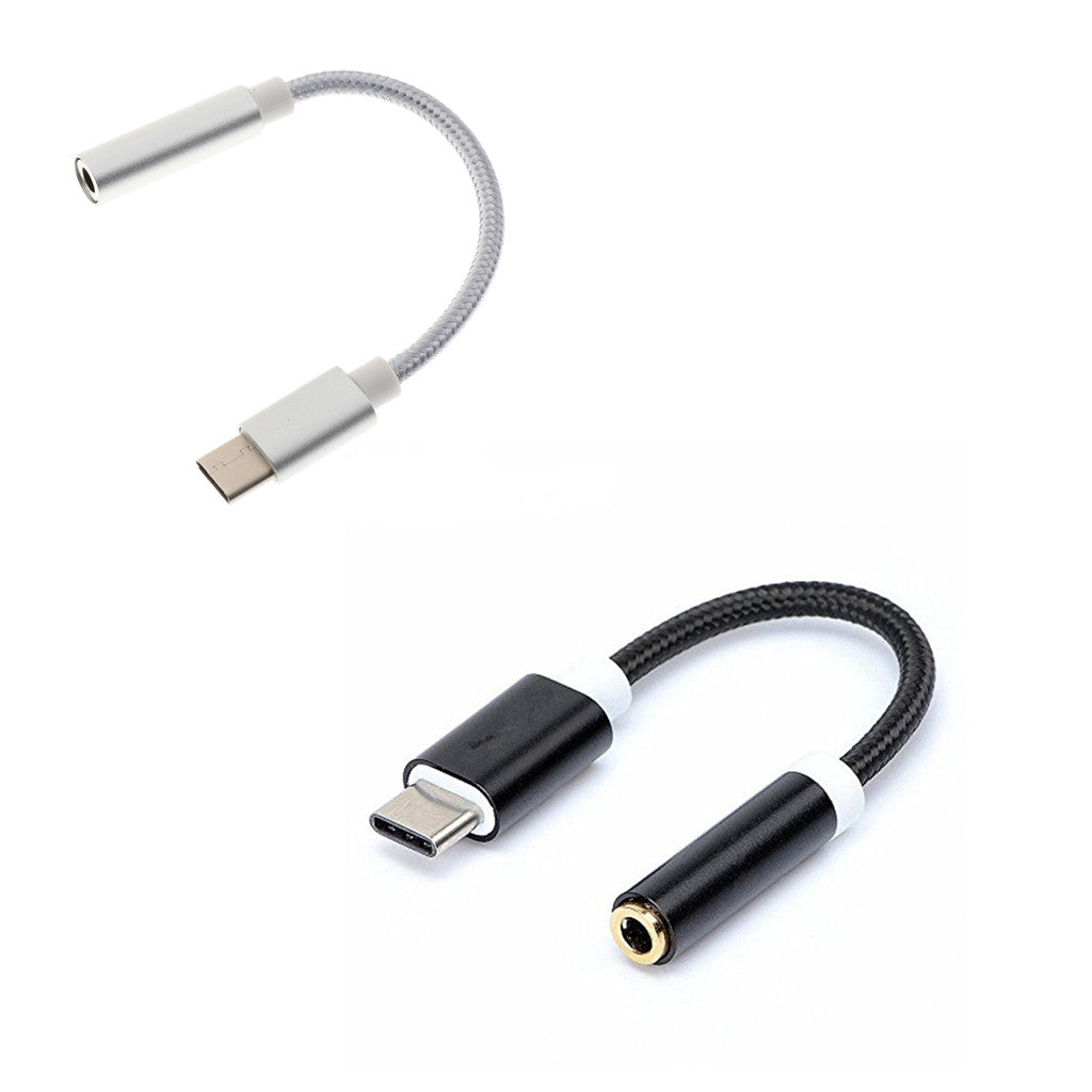 2 Pieces USB-C Type C to 3.5 mm Headphone Jack Adapter Earphone Audio Cable