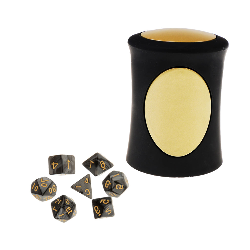 7X Polyhedral Dice for Dungeons and Dragons Table Games+Dice Cup #3