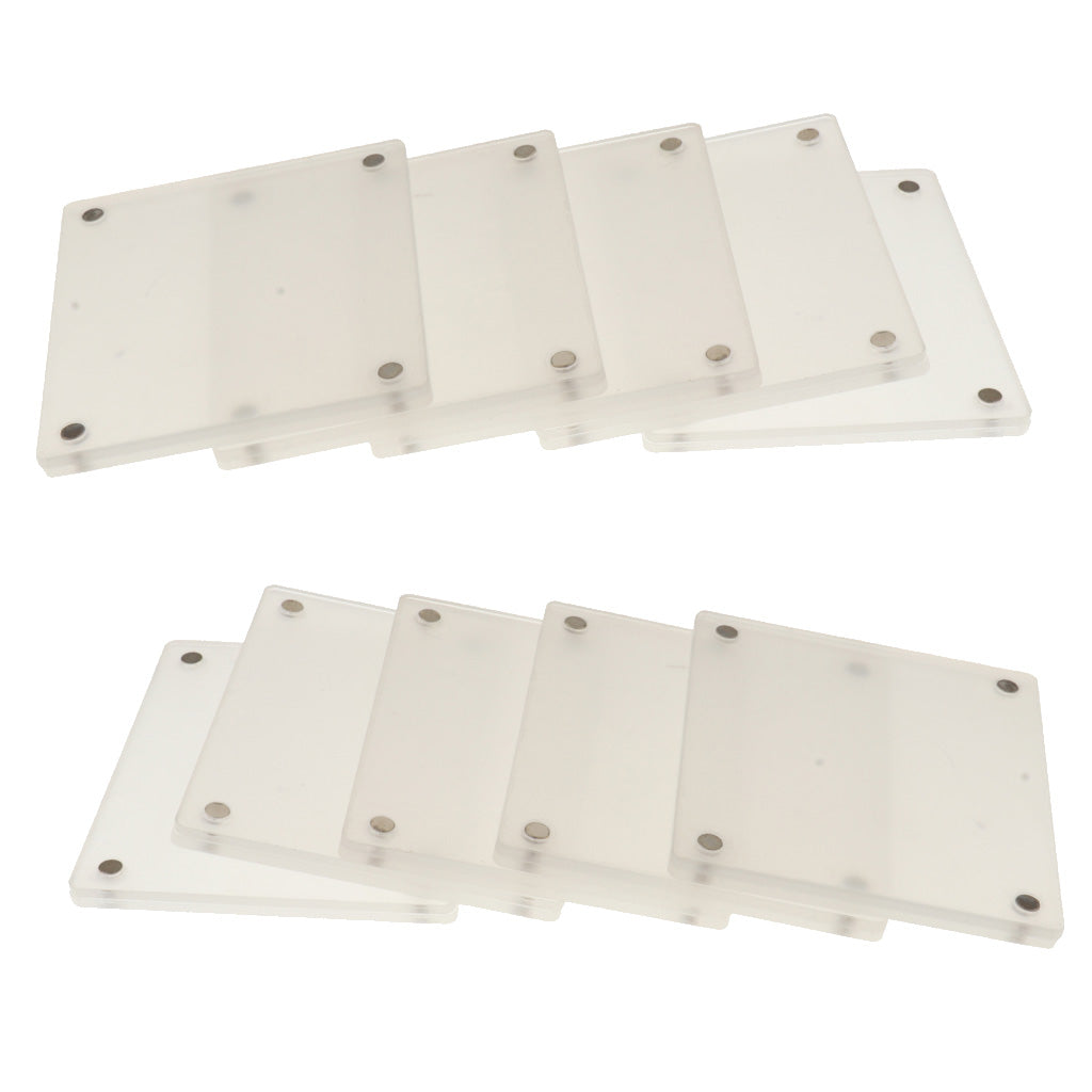 10 Piece Acrylic Magnet Photo Frame Fridge Photo Display Holder for Fujifilm