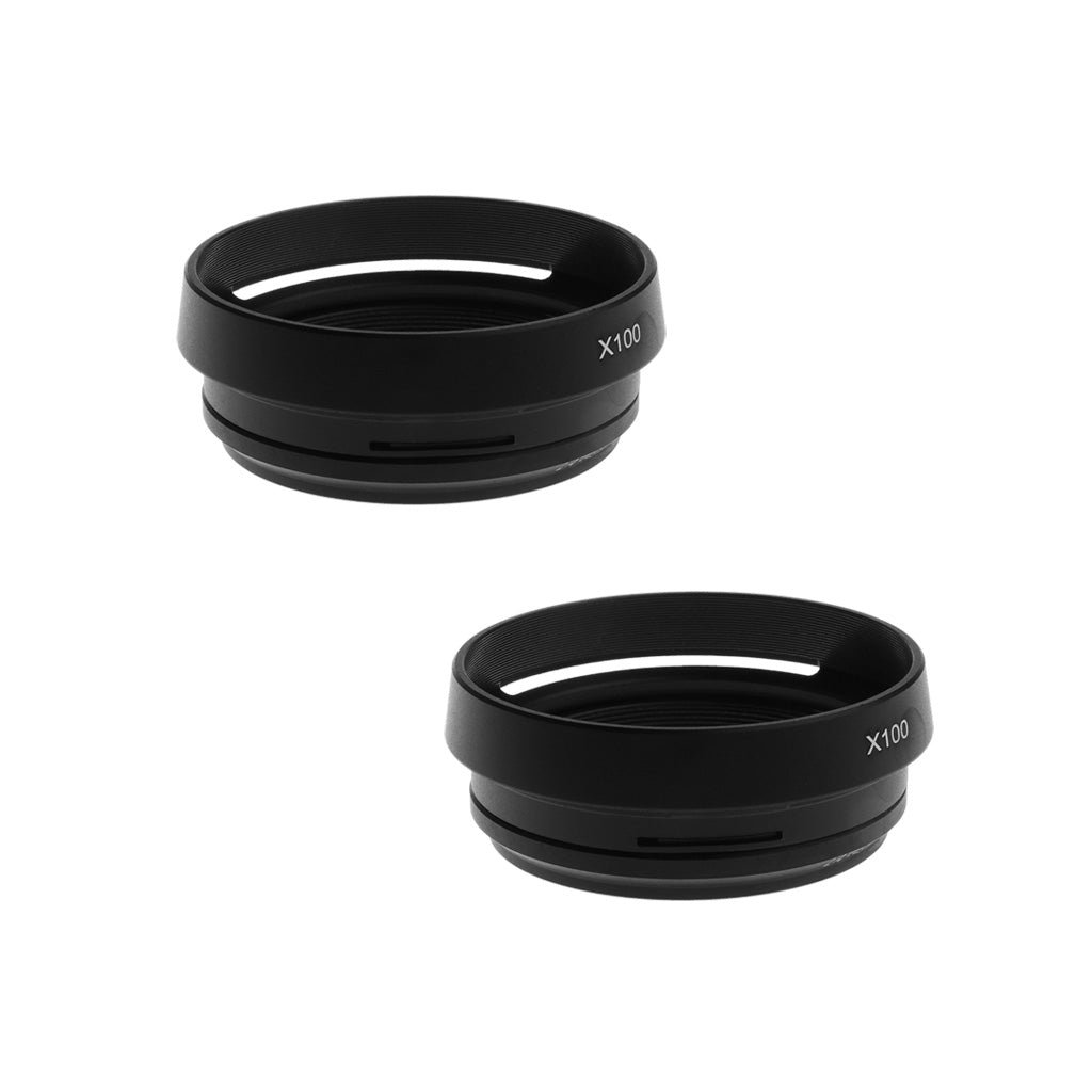 2 Pieces Filter Adapter Lens Hood for Fuji Finepix X100 Camera AS AR-X100