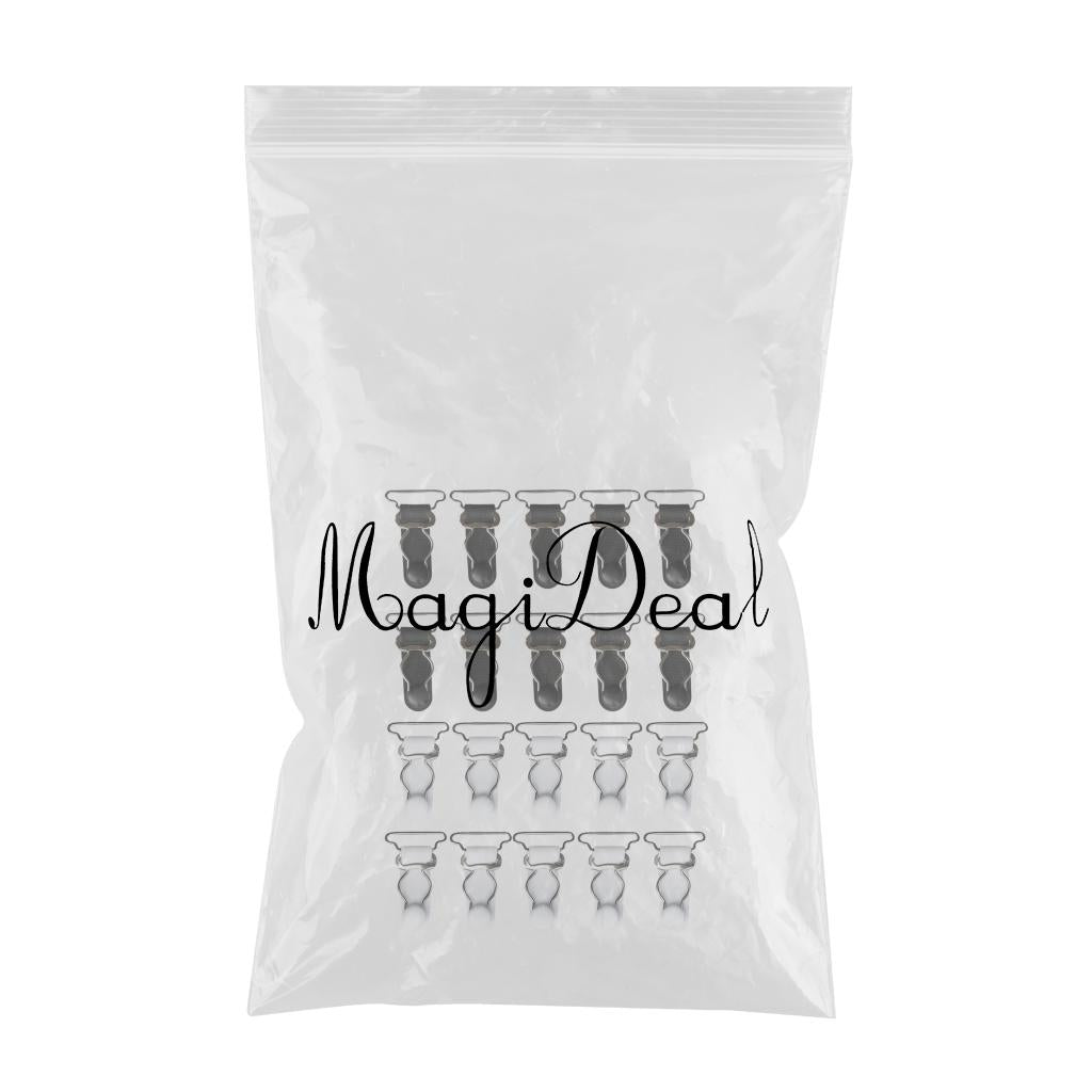 20/set White Black Women Garter Belt Straps Grips Stockings Suspenders Hooks