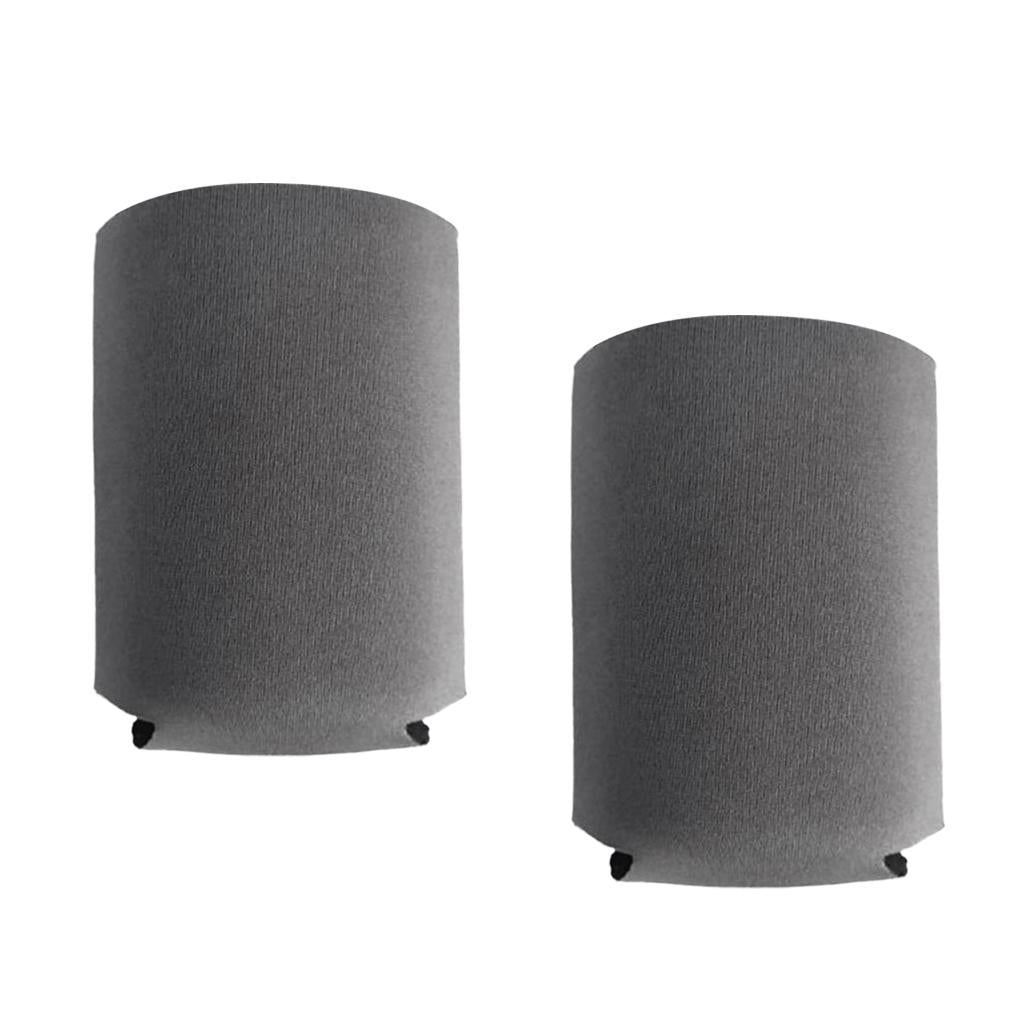 2 Pieces Neoprene Insulated Beer Can Cooler Bottle Holder Sleeve Gray
