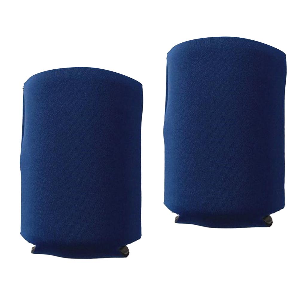 2 Pieces Neoprene Insulated Beer Can Cooler Bottle Holder Sleeve Navy Blue