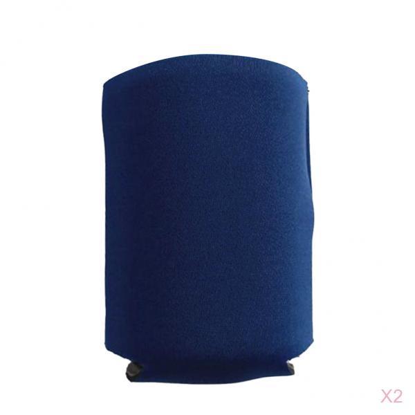 2 Pieces Neoprene Insulated Beer Can Cooler Bottle Holder Sleeve Navy Blue