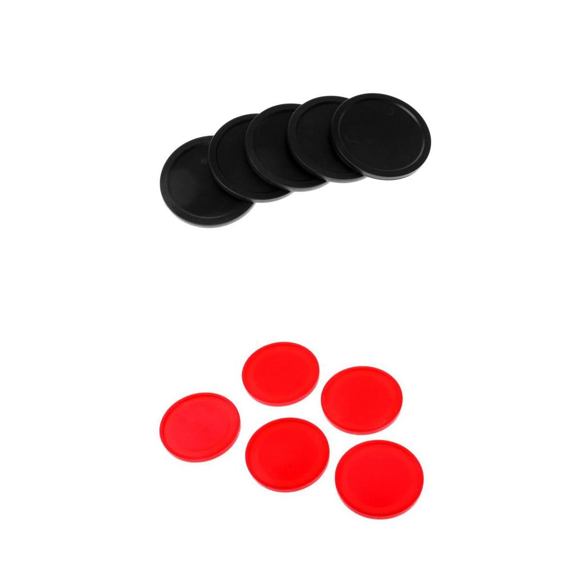 10 Pieces Air Hockey Pucks for Full Size Air Hockey Tables Red 60mm 50mm
