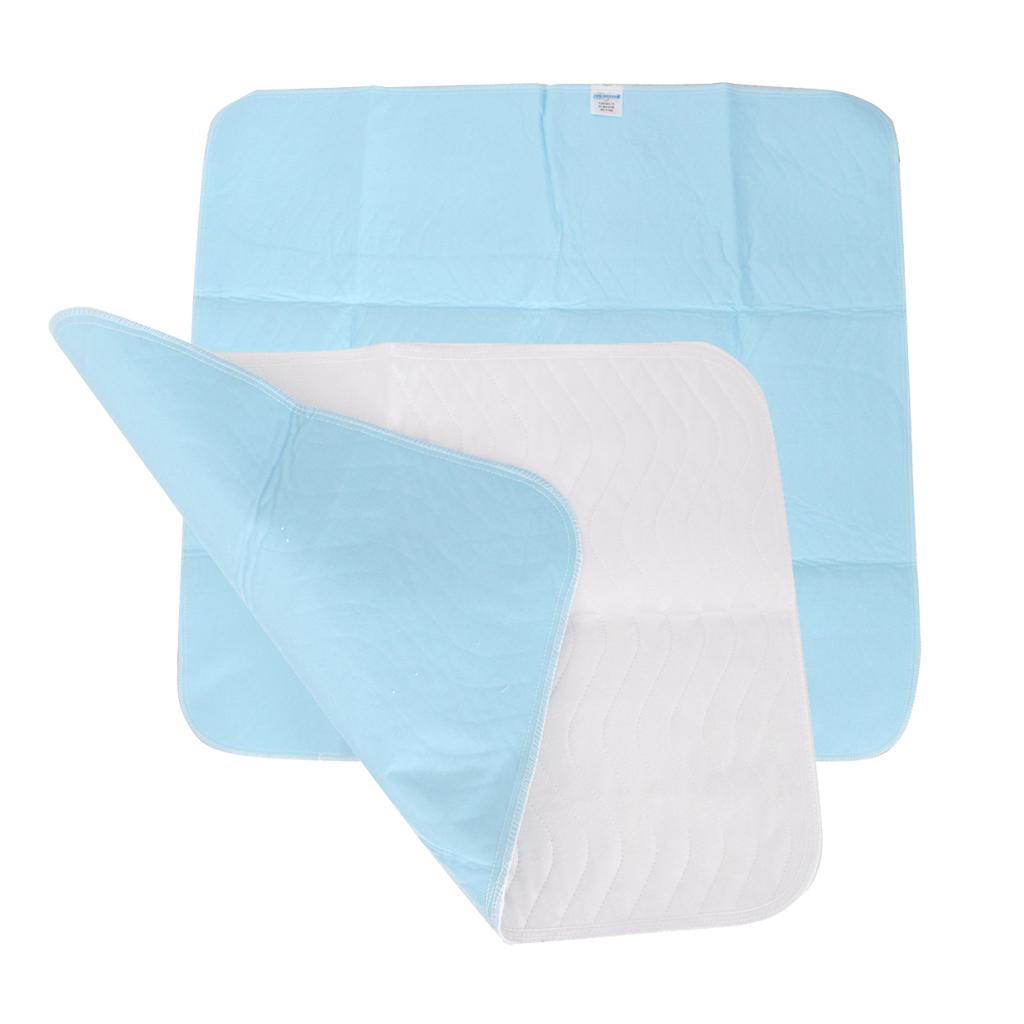 2 Pieces Washable Waterproof Incontinence Bed Pad for Elderly Children Adult