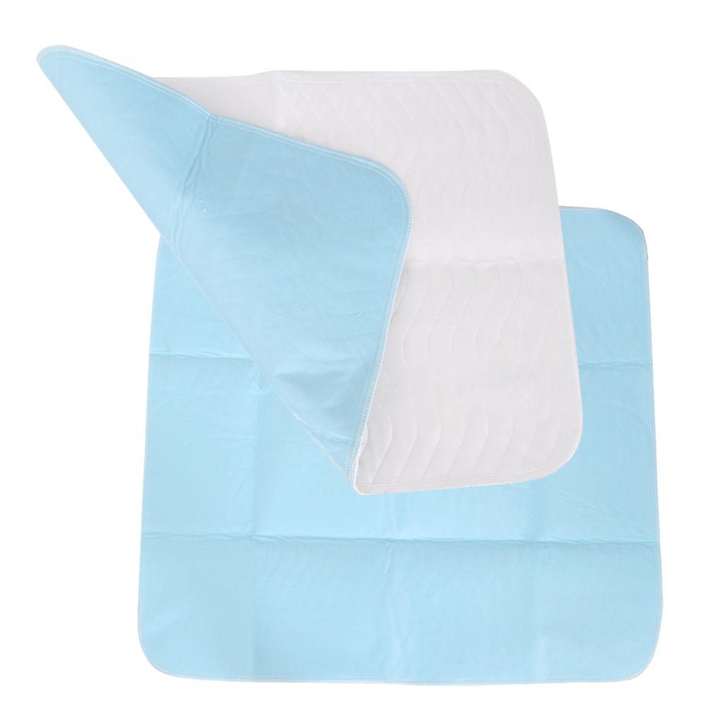 2 Pieces Washable Waterproof Incontinence Bed Pad for Elderly Children Adult