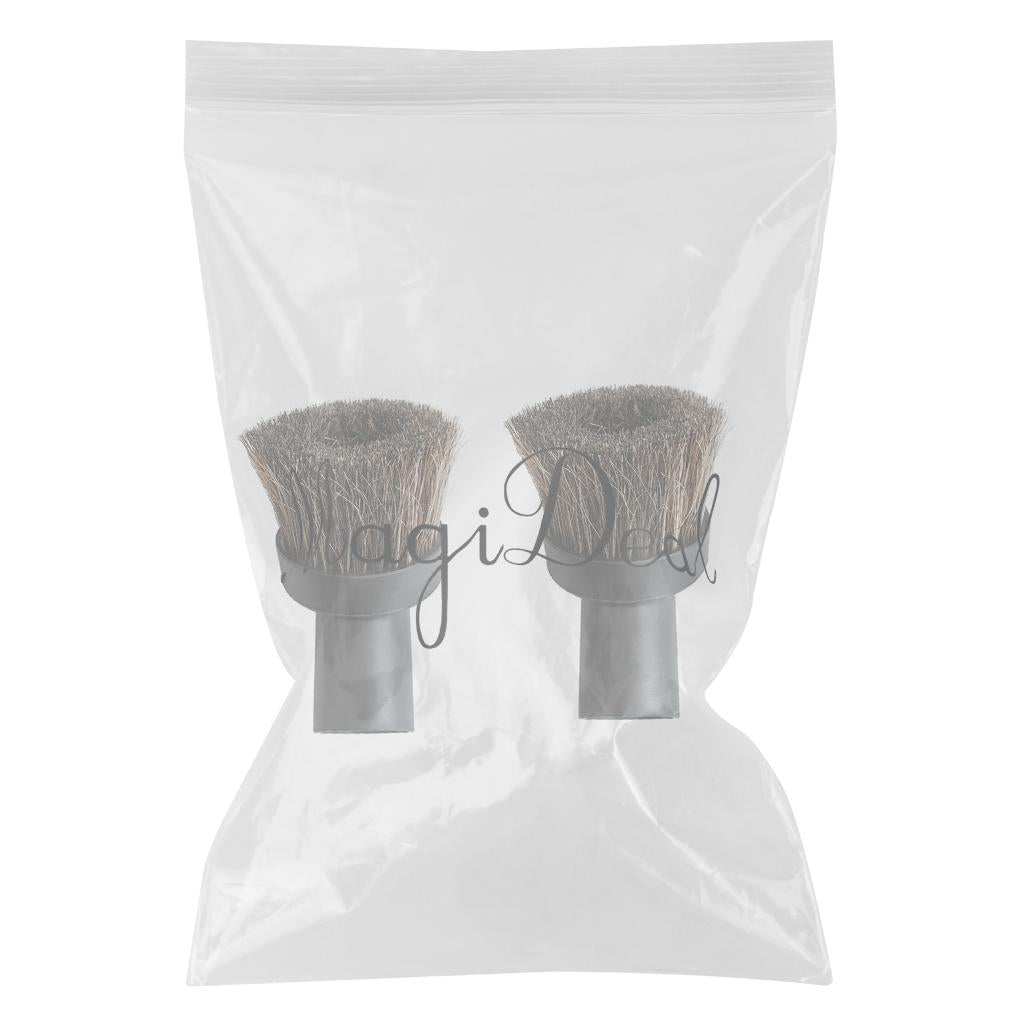 2 pieces 32mm/1.25 Soft Round Vacuum Clearn Brush 38 mm Bristle-Long"