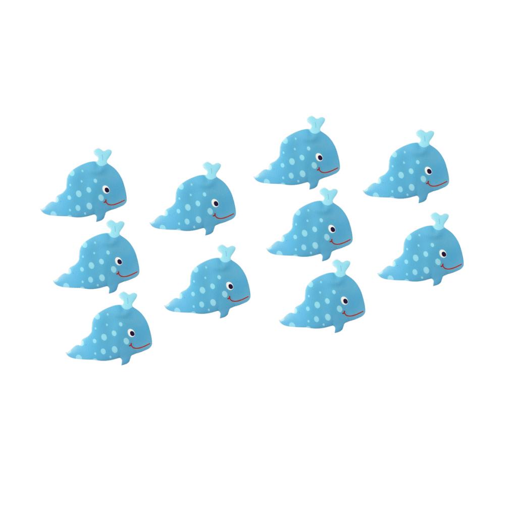10pcs Non Slip Bath Tub Stickers Bathroom Mat Shower Room Floor Grip Whale