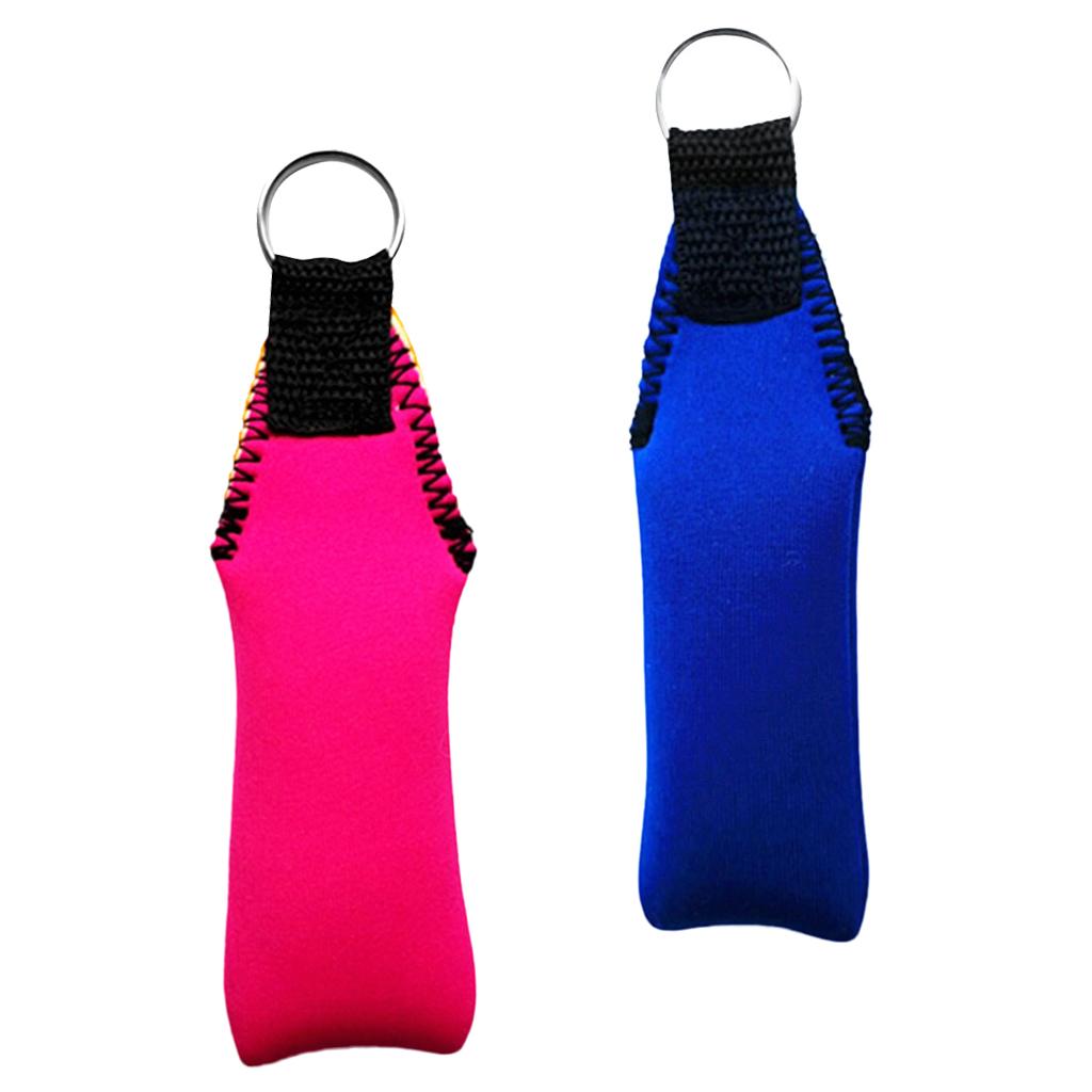2Pcs Rectangle Neoprene Floating Keyring for Kayak Boating Yachting Sailing