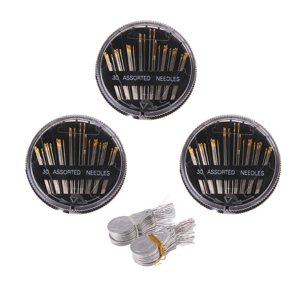 90 Pieces Hand Sewing Needles and 100 Pieces Needle Threaders