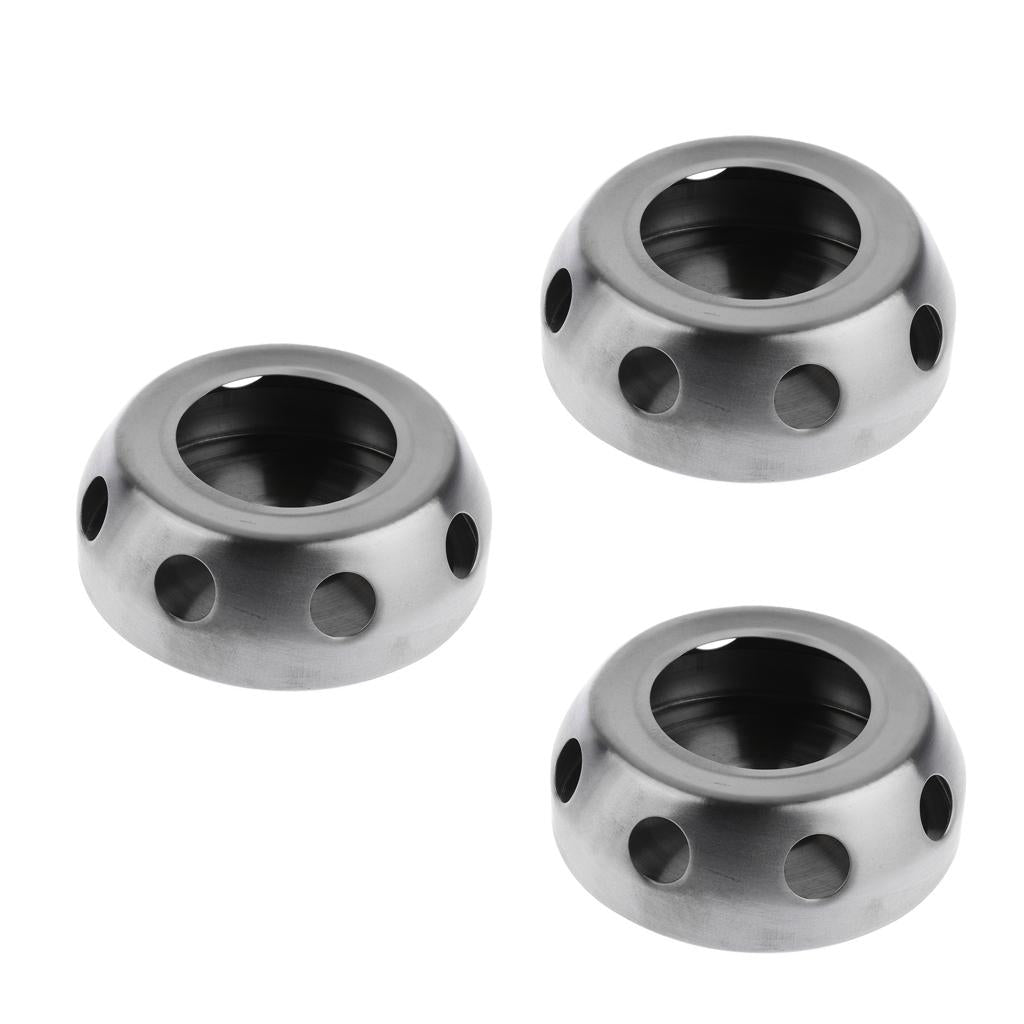 3 Pieces Portable Stainless Steel Spirit Alcohol Stove Outdoor Camping