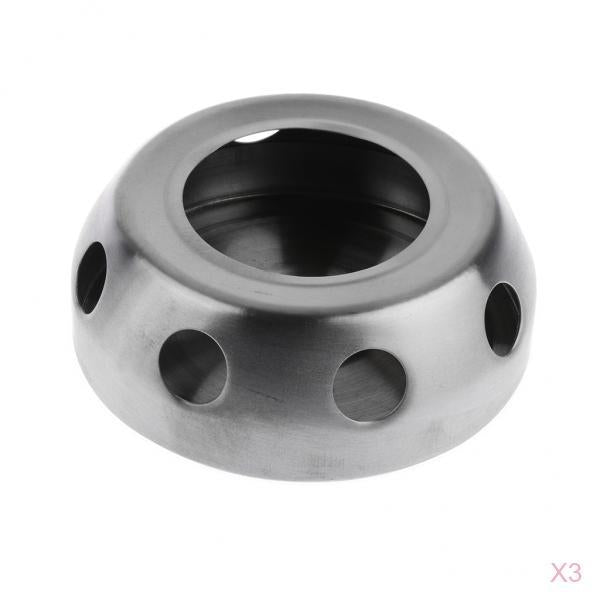 3 Pieces Portable Stainless Steel Spirit Alcohol Stove Outdoor Camping
