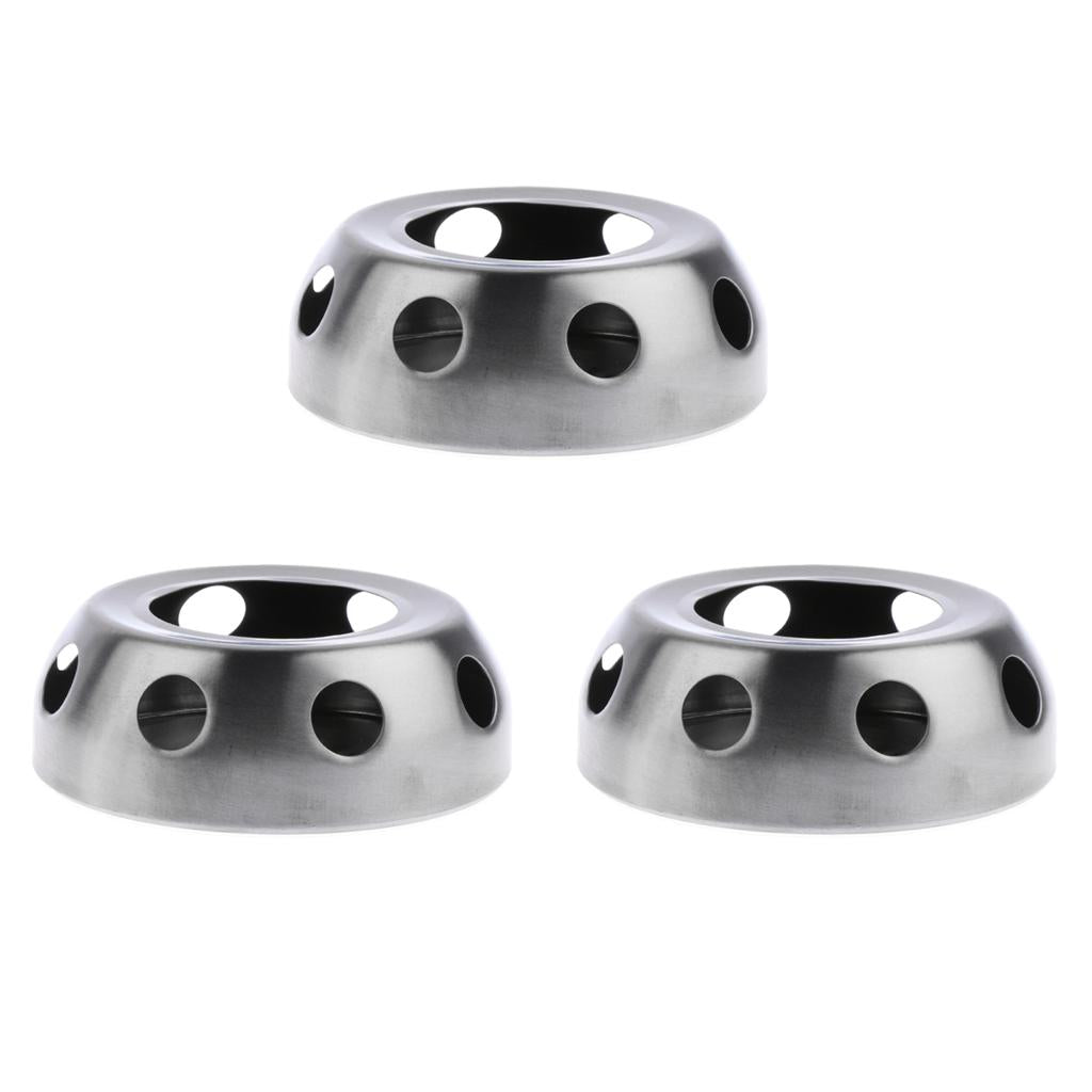 3 Pieces Portable Stainless Steel Spirit Alcohol Stove Outdoor Camping