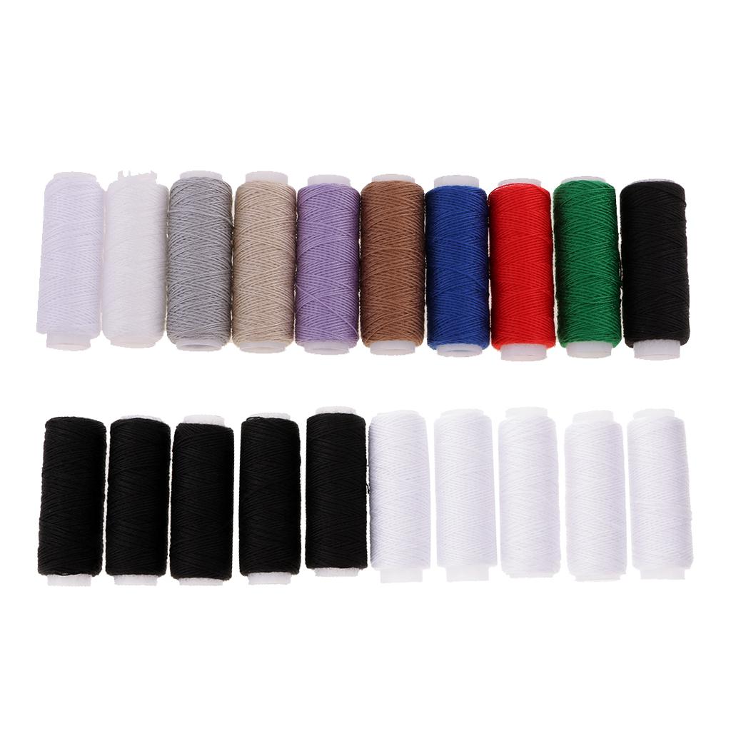 20Pcs Polyester Sewing Thread for Jeans Leather Sewing Repair Needlecrafts