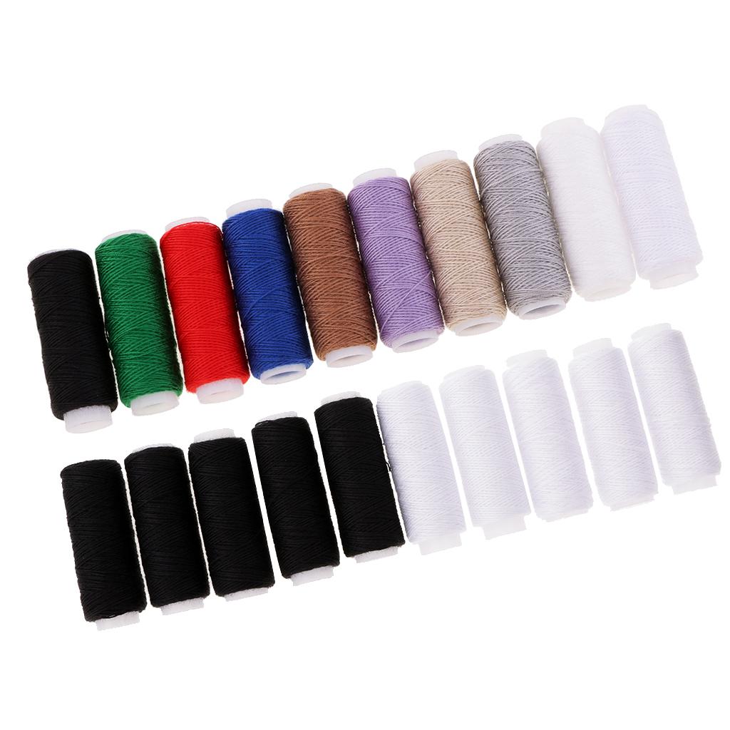20Pcs Polyester Sewing Thread for Jeans Leather Sewing Repair Needlecrafts