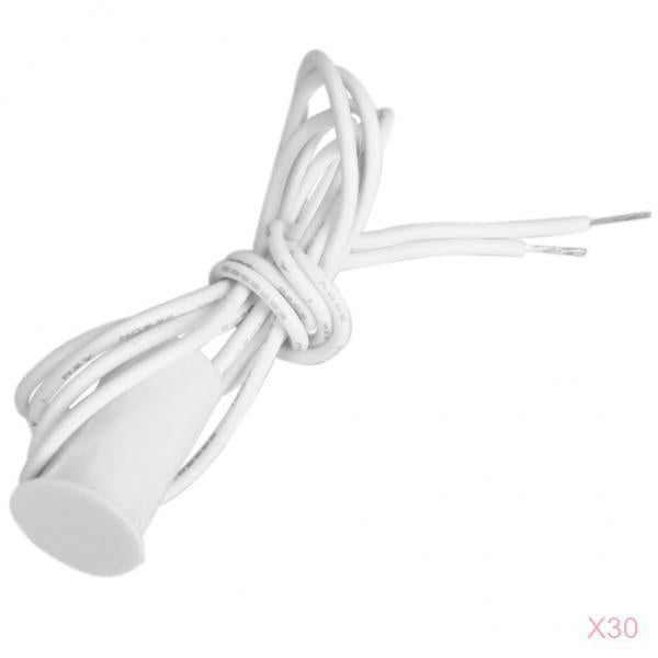 30-Pcs Recessed Magnetic Door Window Contacts Alarm Reed Switch