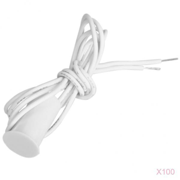 100-Pcs Recessed Magnetic Door Window Contacts Alarm Reed Switch