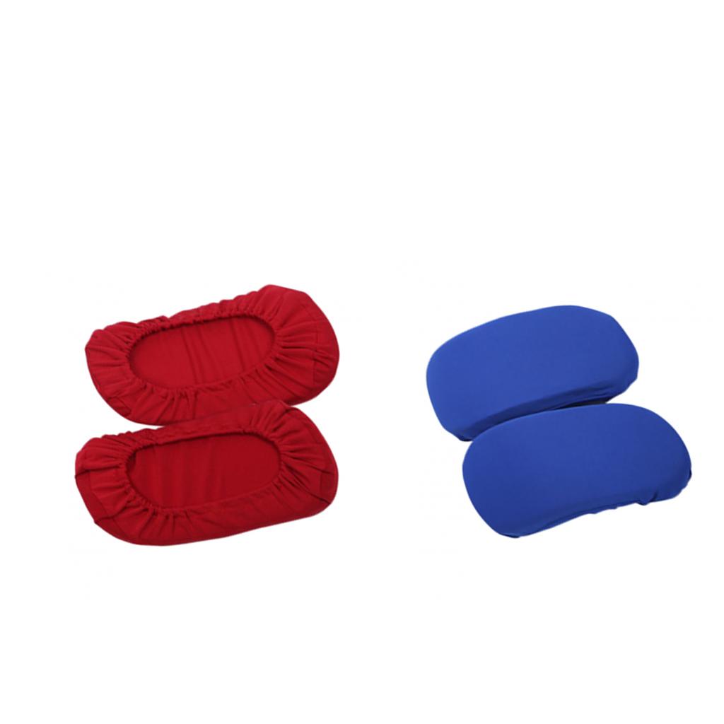 2 Pairs Chair Armrest Covers Elastic Protector chair Arm Cover Navy /Red