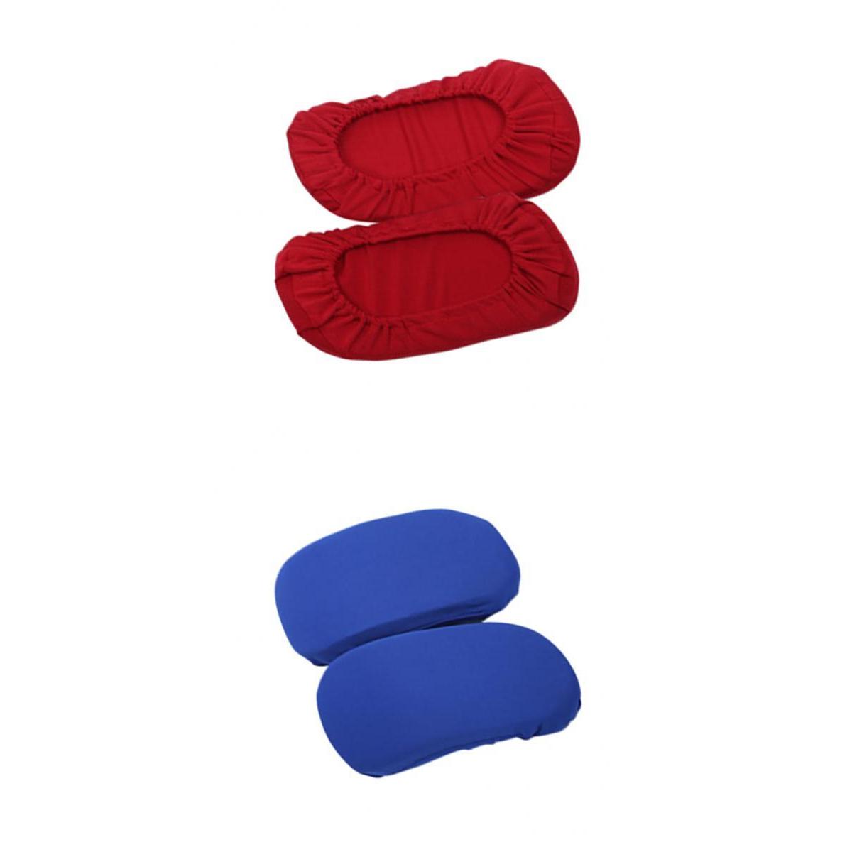 2 Pairs Chair Armrest Covers Elastic Protector chair Arm Cover Navy /Red