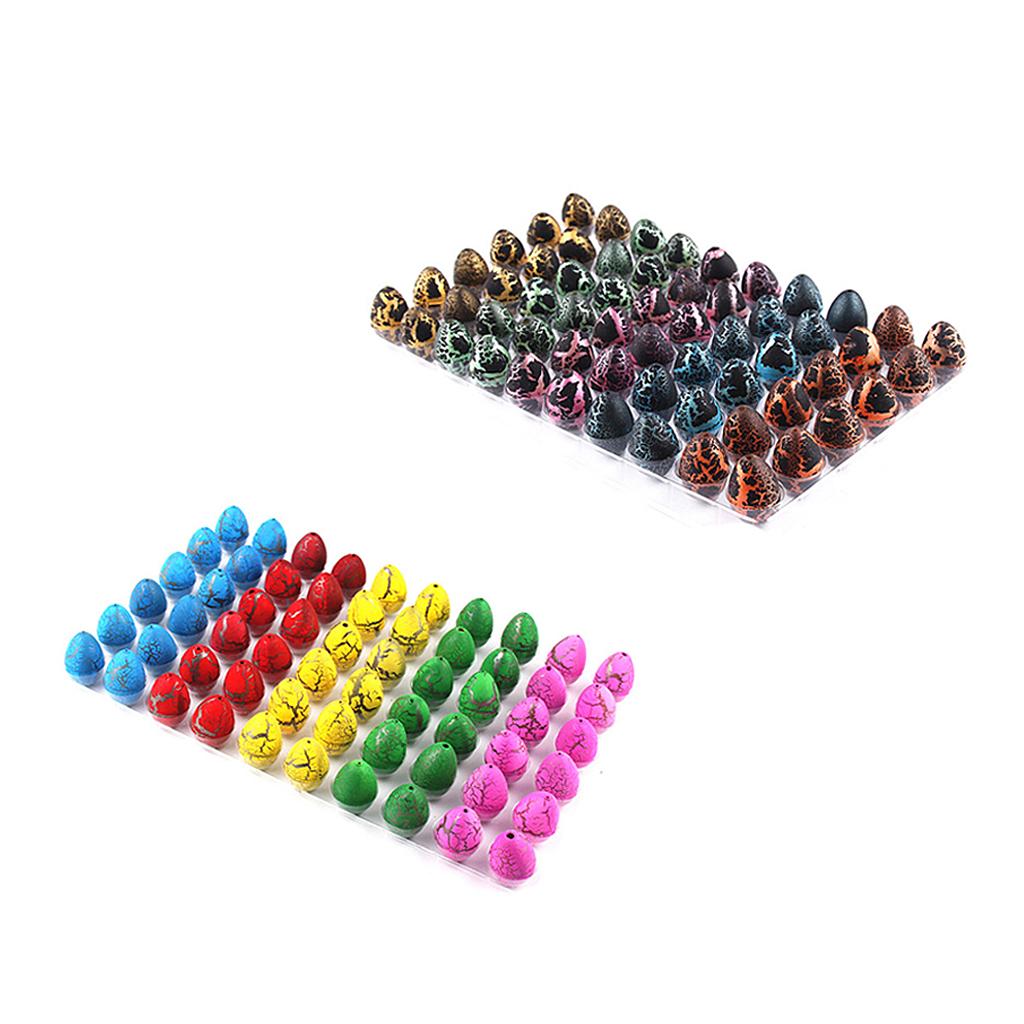 120Pcs Colorful Magic Add Water Dinosaur Hatching Dino Growing Eggs Kids Toy