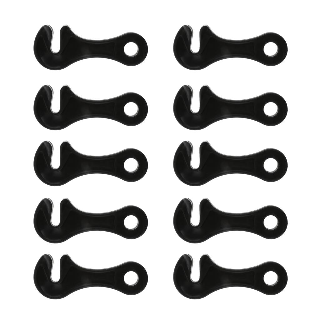 10pcs Camping Accessories Tent Rope Fastener Guyline Tensioner Rope Adjuster