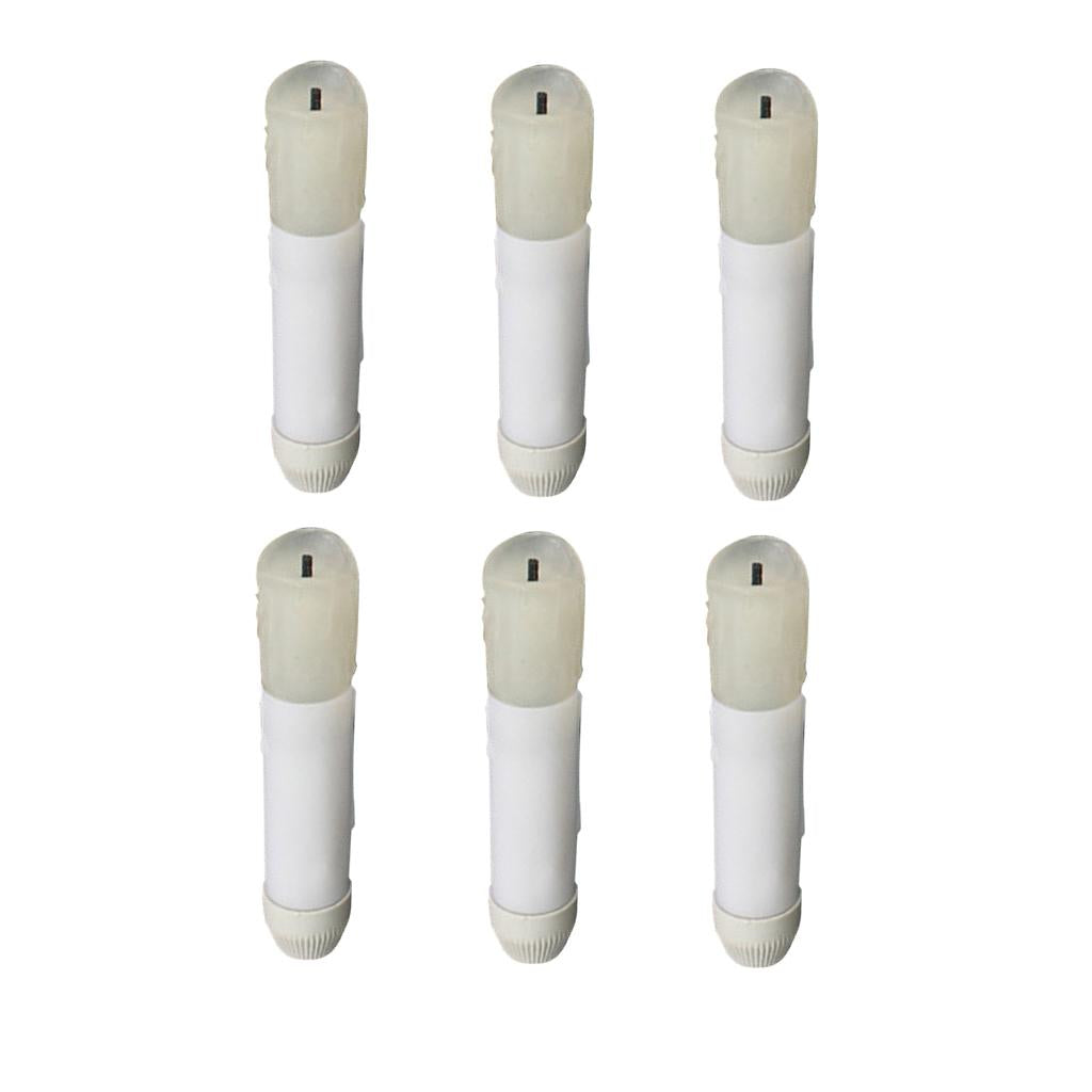 6 Pieces 105mm Tall Electric LED Candle Flameless Candle for Party Decor B