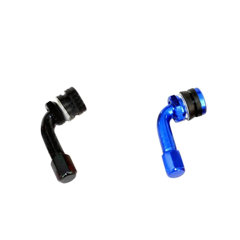 CNC Aluminum Motorcycle Rim Wheel Air Tyre Tire Valve Stem Blue/Black
