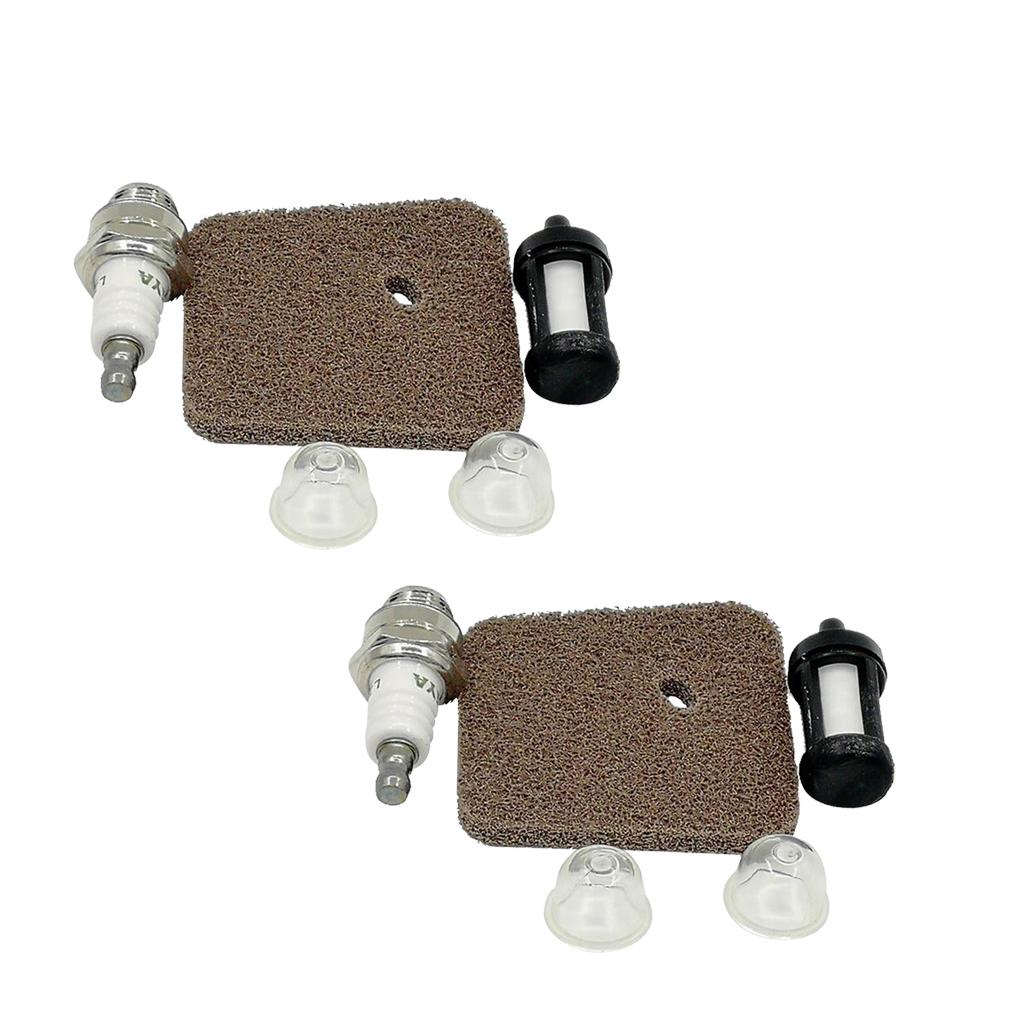 2x Air Fuel Filter Spark Plug for Stihl FS38 FS45 FS46 FS55 HS45 FC55 KM55
