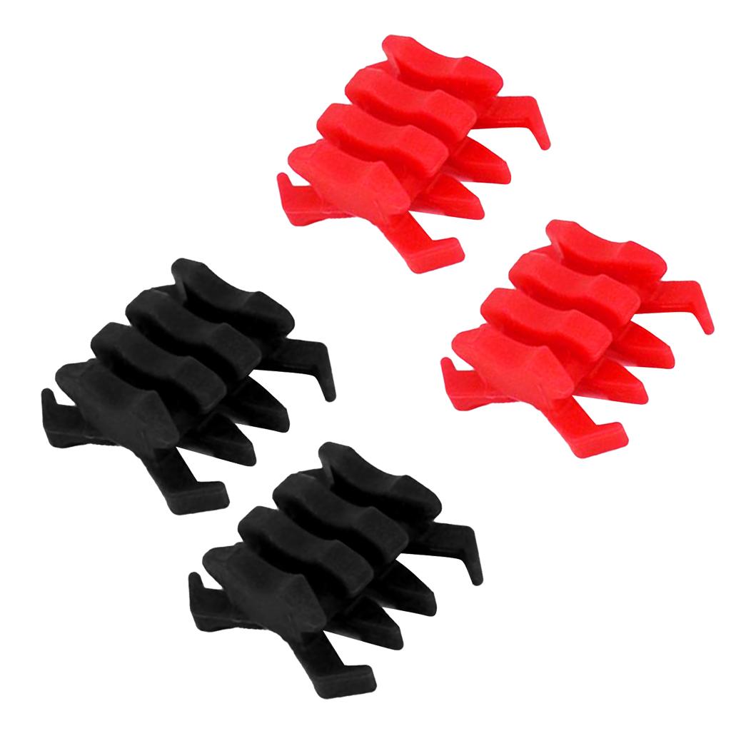 4 pcs Compound Bow Shock Absorber Stabilizer Limb Vibration Dampener Black