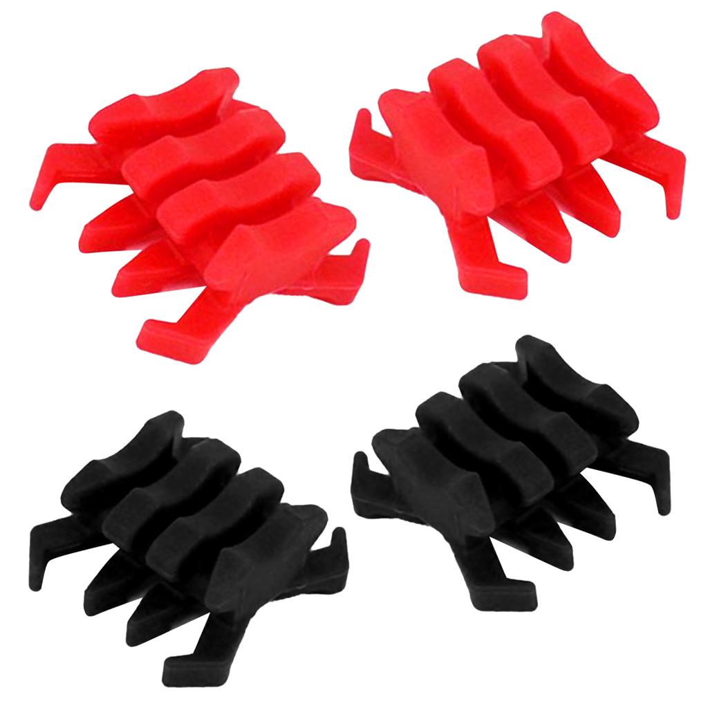 4 pcs Compound Bow Shock Absorber Stabilizer Limb Vibration Dampener Black