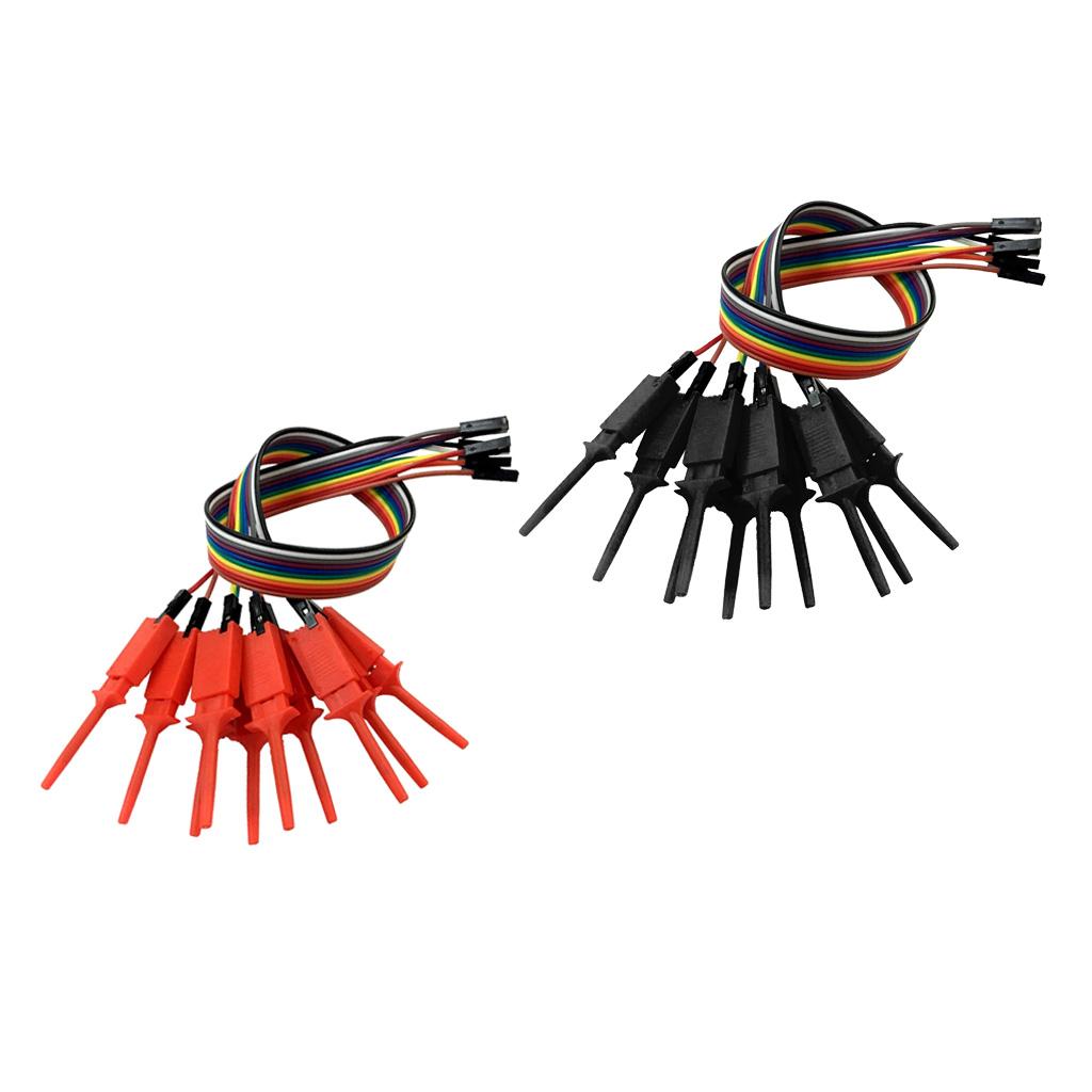 2 Pieces 10 Channels Logic Analyzer Cable Probe Test Hook Clip Line