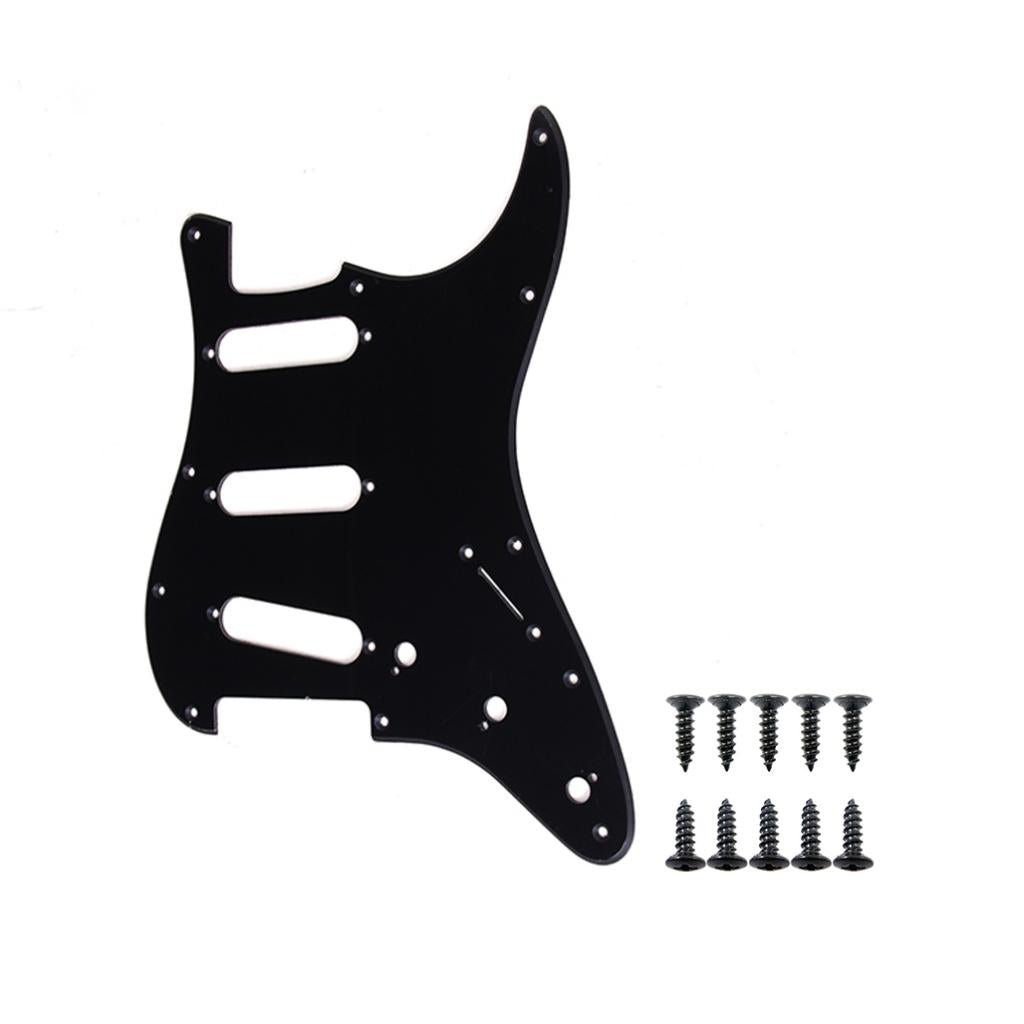 1ply SSS Pickguard Scratch Plate with Pickguard Mounting Screws for ST SQ
