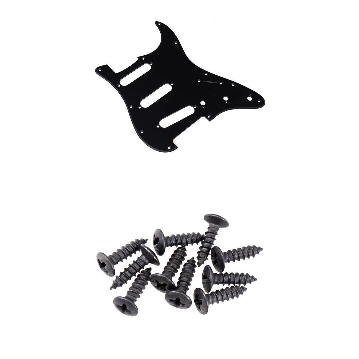 1ply SSS Pickguard Scratch Plate with Pickguard Mounting Screws for ST SQ