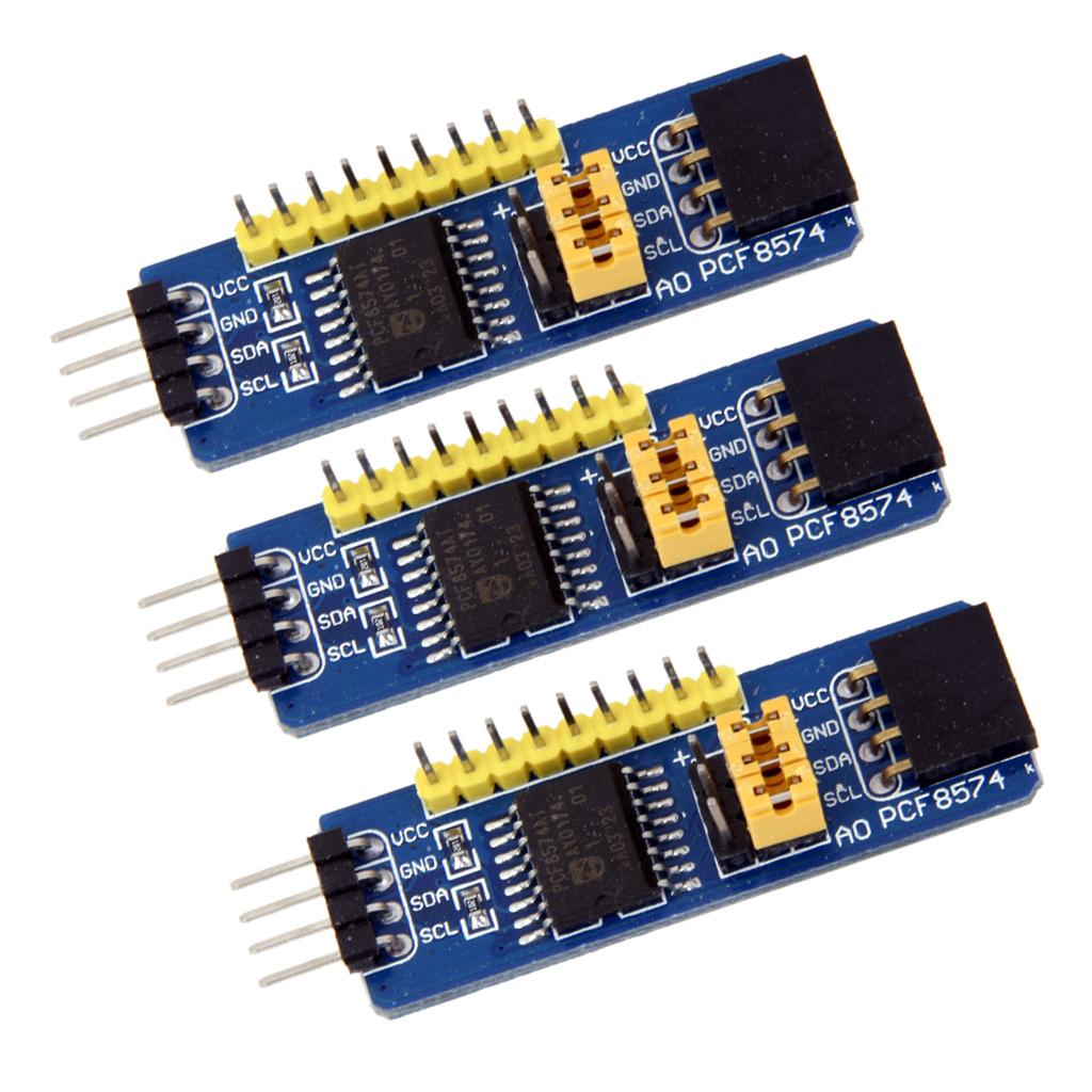3 Pieces PCF8574 IO Expansion Board I2C Development Board for
