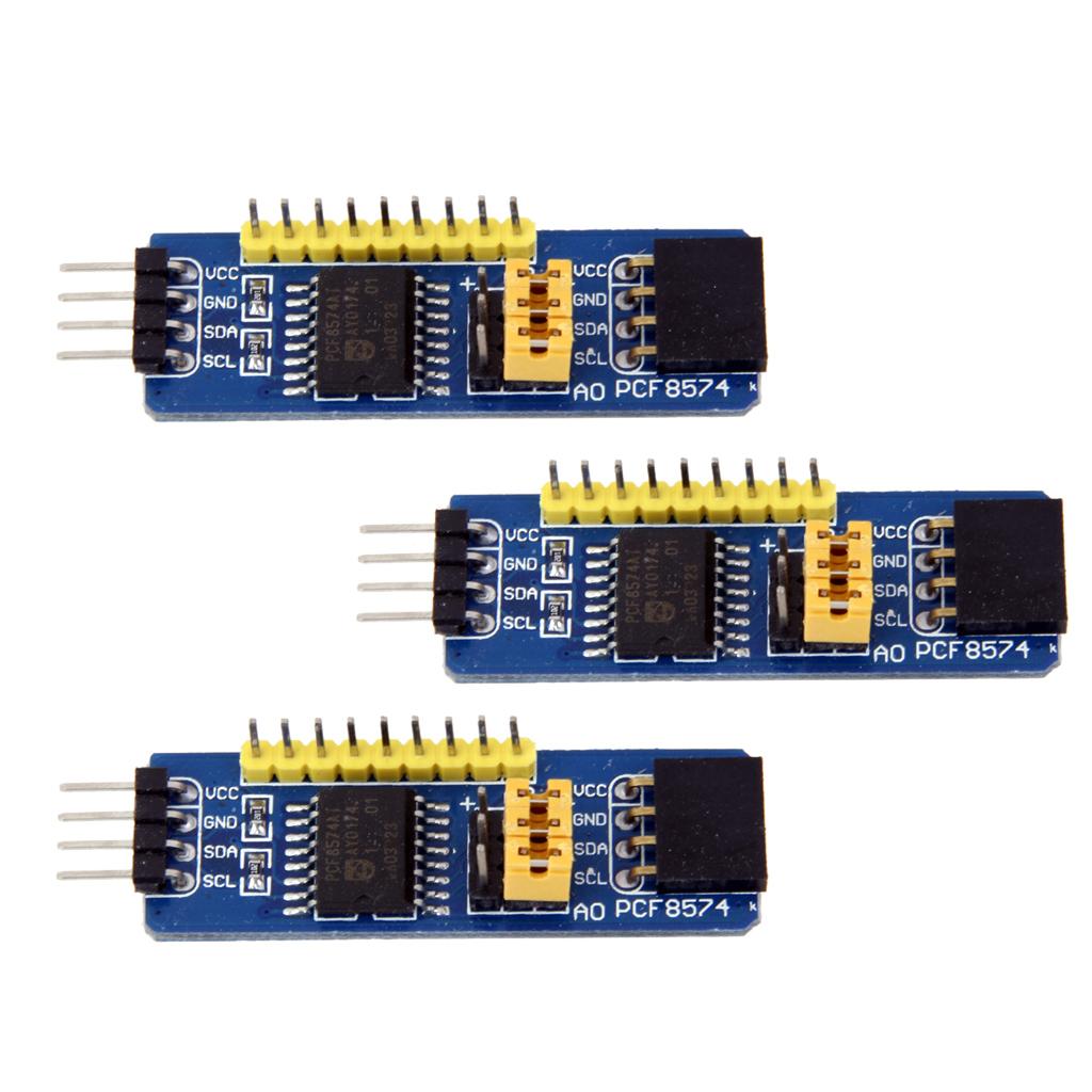 3 Pieces PCF8574 IO Expansion Board I2C Development Board for