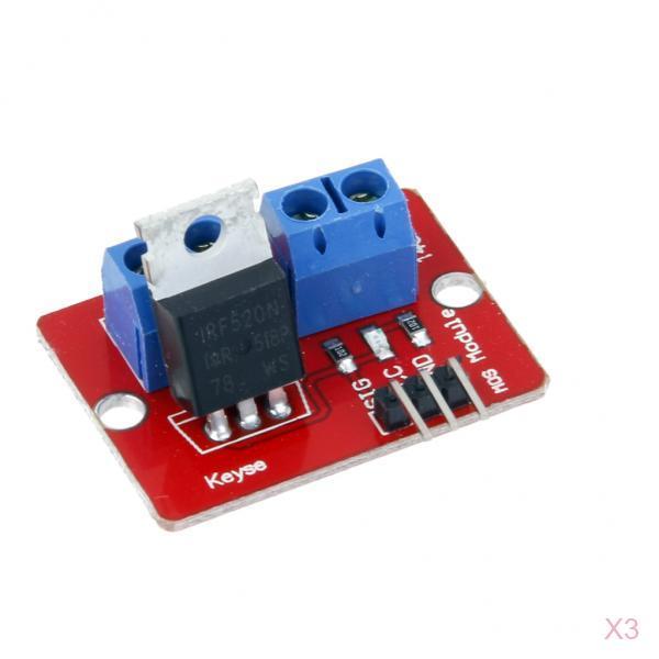 3 Pieces IRF520 MOS FET Driver Module for Raspberry pi
