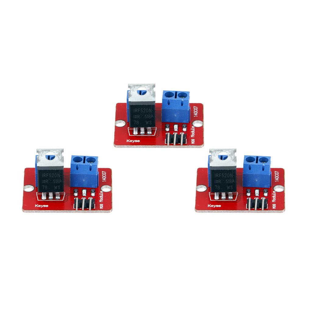 3 Pieces IRF520 MOS FET Driver Module for Raspberry pi