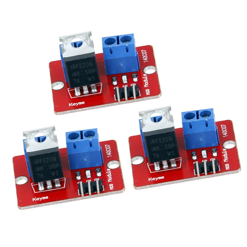 3 Pieces IRF520 MOS FET Driver Module for Raspberry pi