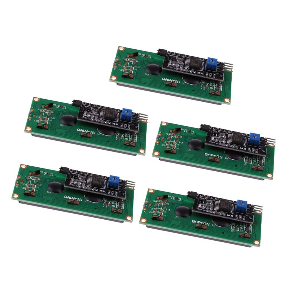 5 Pieces LCD1602 IIC I2C TWI 1602 Serial LCD Display Module For