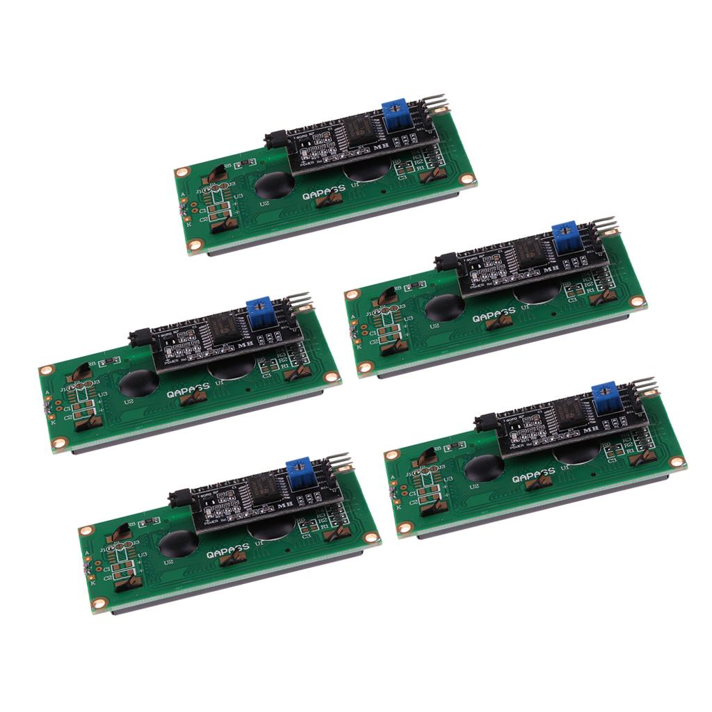5 Pieces LCD1602 IIC I2C TWI 1602 Serial LCD Display Module For