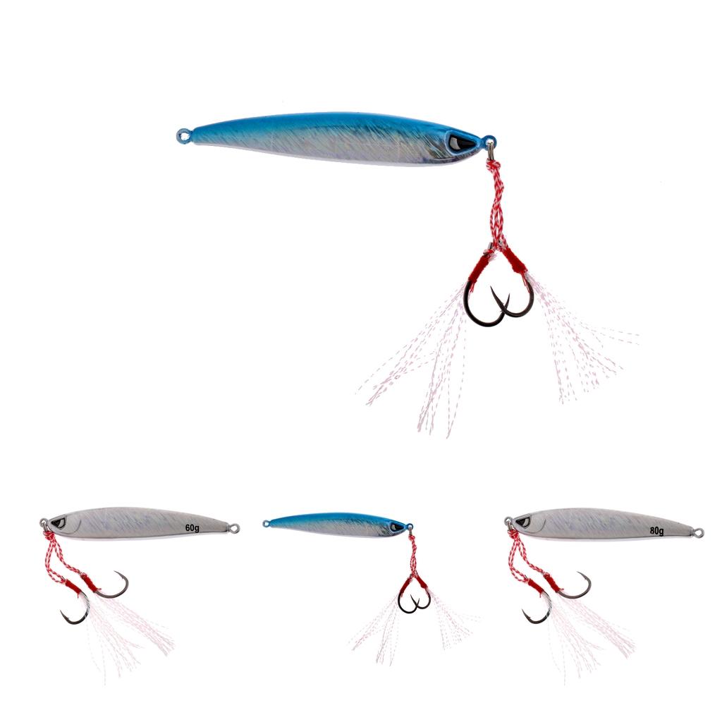 4pcs Fishing Lure Lead Fish Metal Jigging Wobbler Crankbaits Bass Baits