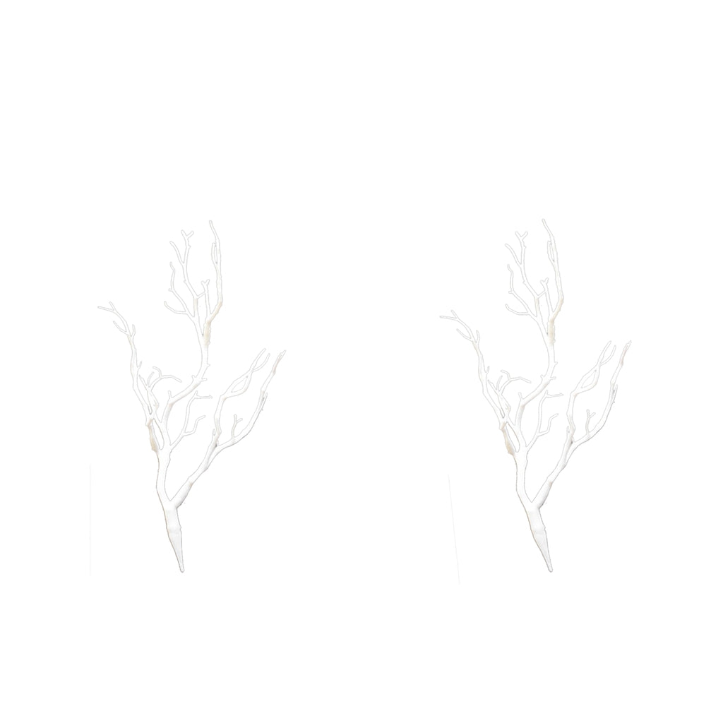 2X Creative Artificial Branches Small Trees Branch Table Decor White