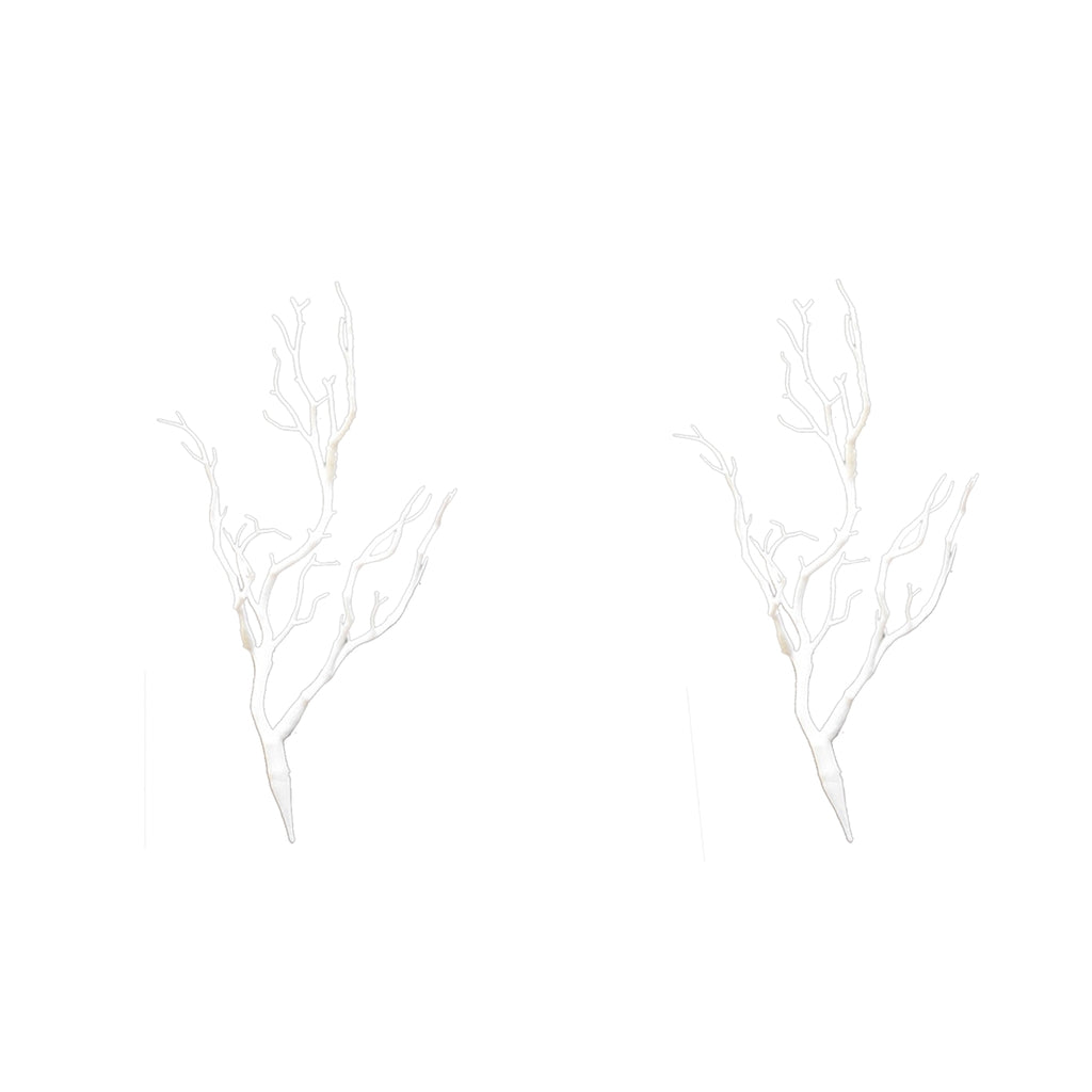 2X Creative Artificial Branches Small Trees Branch Table Decor White