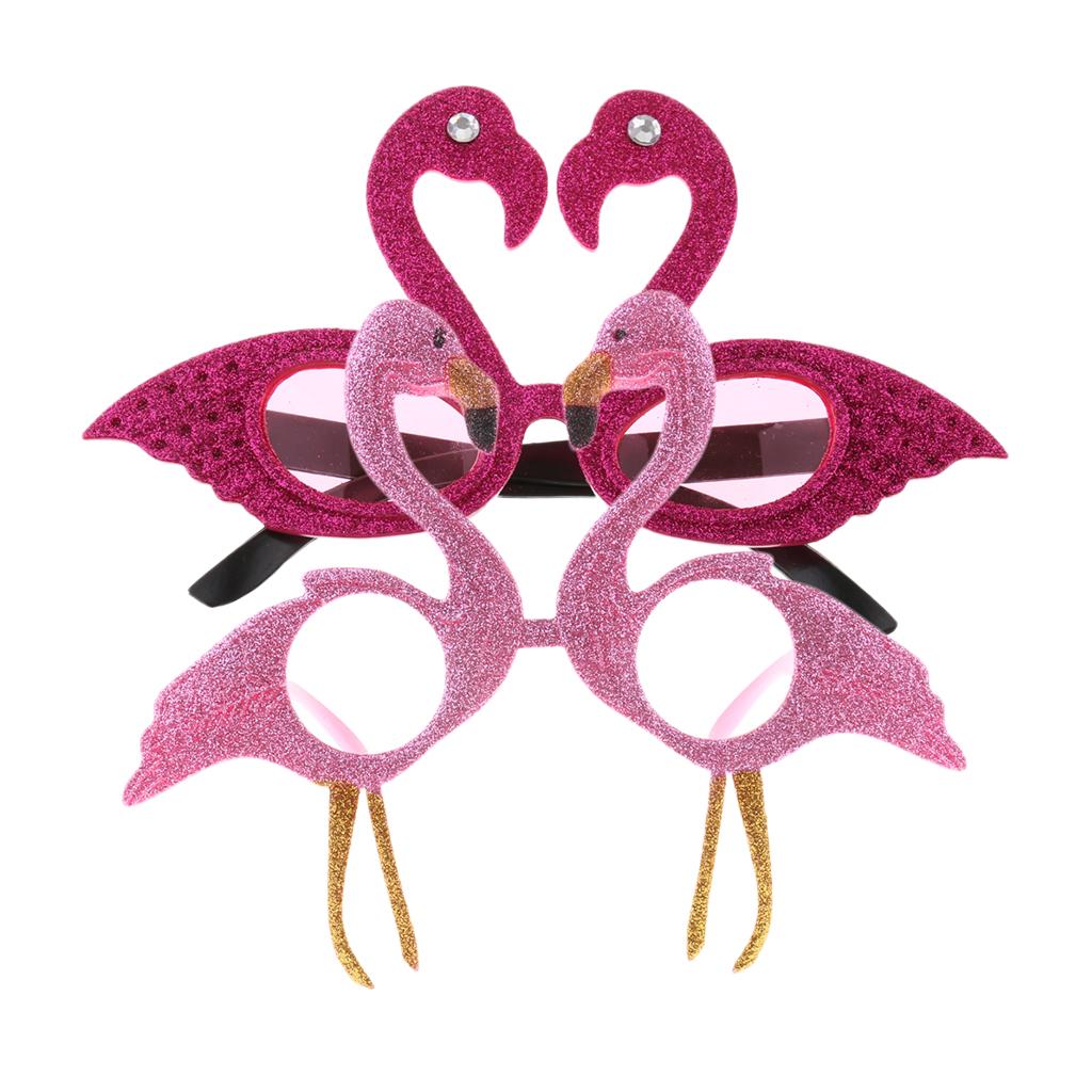 10 Novelty Tropical Flamingo Sunglasses Funny Party Glasses Photo Props