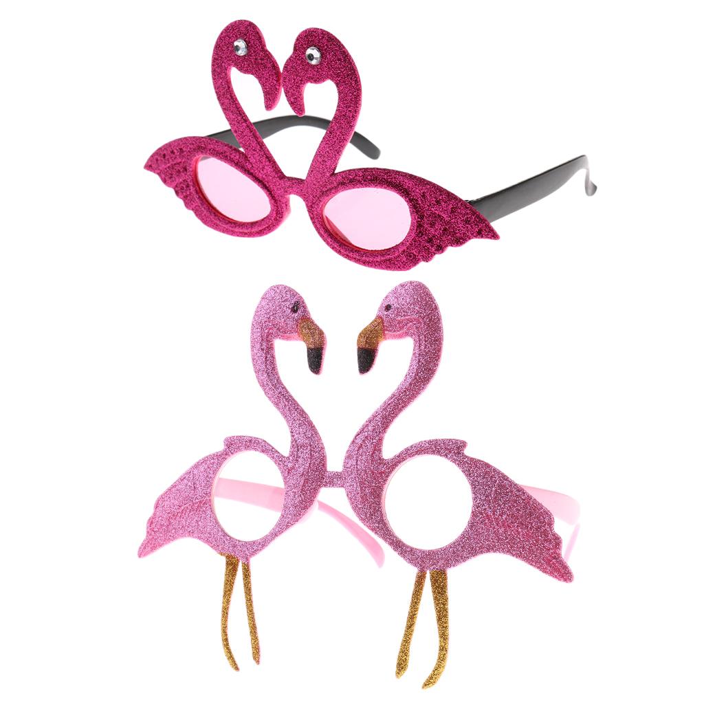 10 Novelty Tropical Flamingo Sunglasses Funny Party Glasses Photo Props